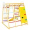 8-in-1 Wooden Jungle Gym Playset with Slide and Monkey Bars-Multicolor